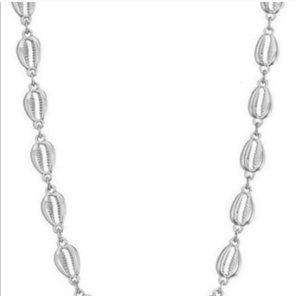 Free People Silver Cowrie Shell Necklace - Picture 5 of 5
